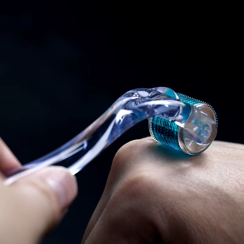 540 Titanium Face Roller for Beard Scalp Hair Growth and Scar MTS Microneedling Mesotherapy Face Skin Care Derma Roller