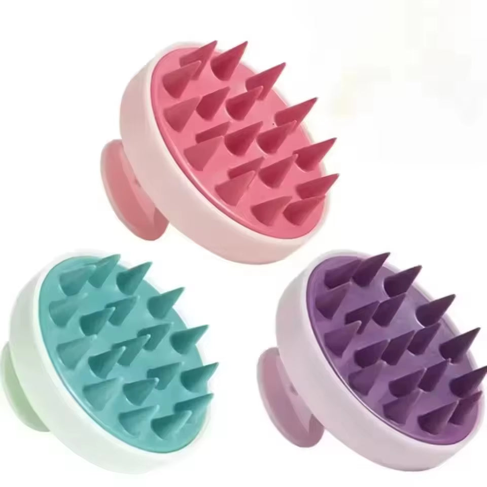 Silicone Shampoo Brush Scalp Antipruritic Massage Hair Washing Combs Body Cleansing Exfoliator Bathing Brushes Hairdressing Tool