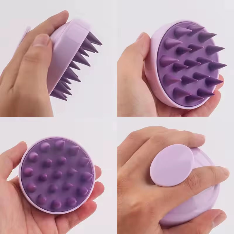 Silicone Shampoo Brush Scalp Antipruritic Massage Hair Washing Combs Body Cleansing Exfoliator Bathing Brushes Hairdressing Tool